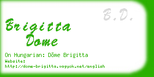 brigitta dome business card